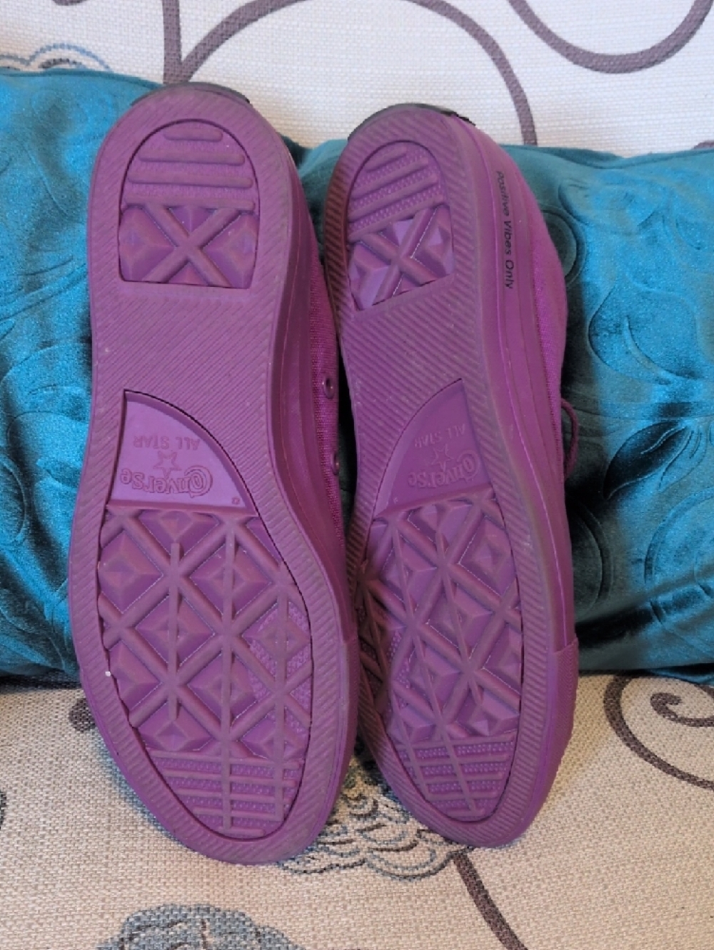 Converse O.P.I Women's Low-Top Canvas Sneakers in Purple - Picture 3 of 6